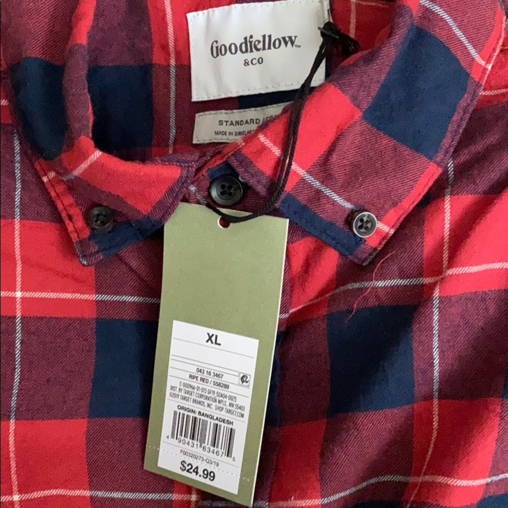 🎁Good fellow plaid flannel shirt - Picture 4 of 4